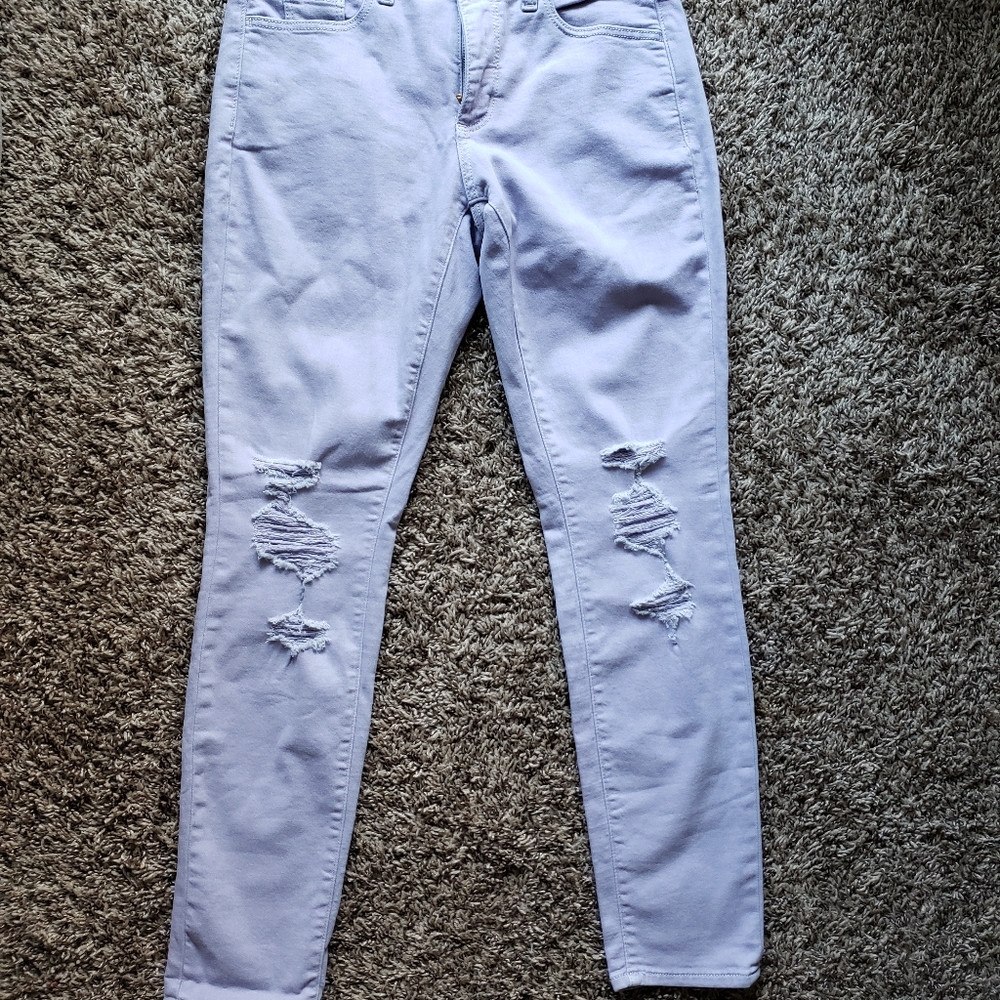 🆕️Purple High Rise Skinny Jeans - Picture 5 of 7